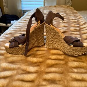 Vintage Michael Kors Brown Wedge Sandals